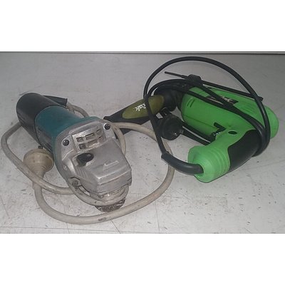 Impact Drill and Angle Grinder