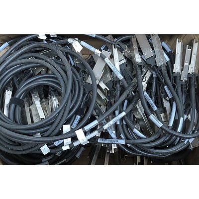 Bulk Lot of Transceiver Cables - Approximately 50 Pieces