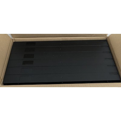 EziBlank 6RU Black Blanking Panels - Lot of 10 *Brand New