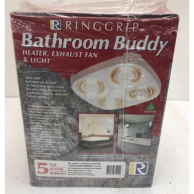 Ringgrip Bathroom Buddy Heater Exhaust Fan and Light
