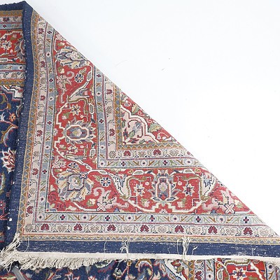 Persian Kashan Hand Knotted Wool Pile Carpet