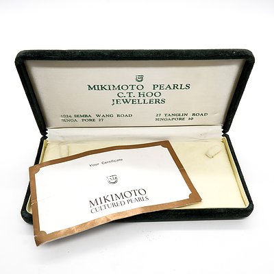 Vintage Mikimoto Pearls Box
