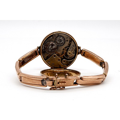 9ct Rose Gold Ladies Wrist Watch