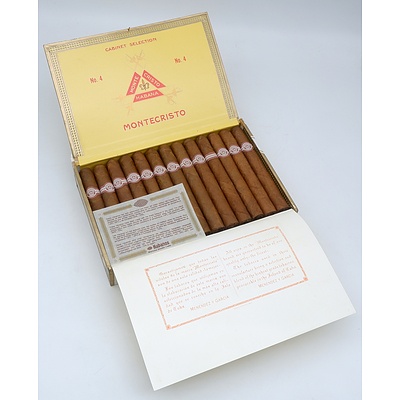 Montecristo Habana Full Box of 26 Hand Rolled 5 inch Cigars (No 4)