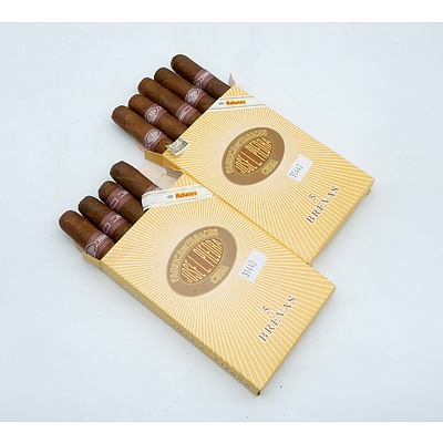 Jose L Piedra Cuba Five Inch hand Rolled Cigars - Full Pack of Five and Part Pack of Four (2)
