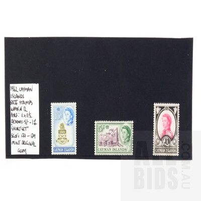 1962 Cayman Islands Queen Elizabeth II Stamp Set