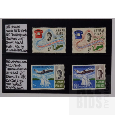 1966 Cayman Islands Queen Elizabeth II Stamp Sets