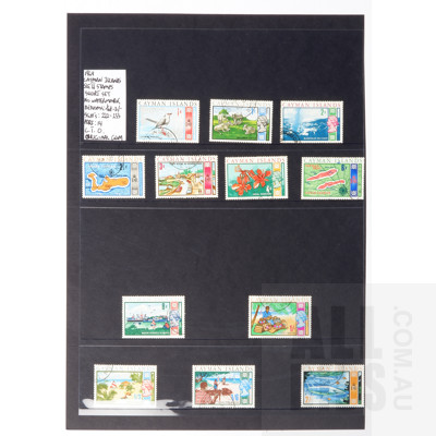 Various 1969 Cayman Islands Queen Elizabeth II Stamps