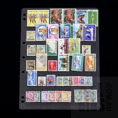 Large Assortment of Stamps from Thailand