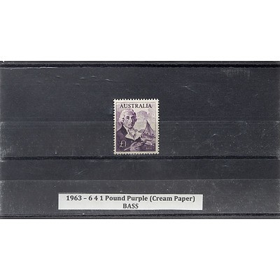 1963 - 6 4 1 Pound Purple (Cream Paper) BASS