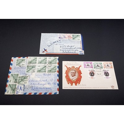Three 1950's Collection of Air Mail Covers from Ecuador and Chile