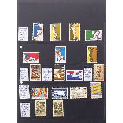 Sheet of 1974 Australian Stamps, Including 7c 