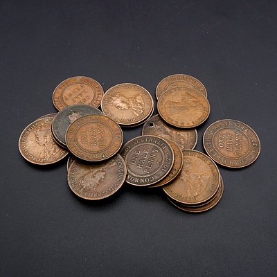 18 Australian King George VI Half Pennies - 1911-36