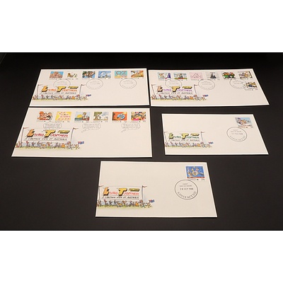 1988 Australian Living Together First Day Covers 2c-90c