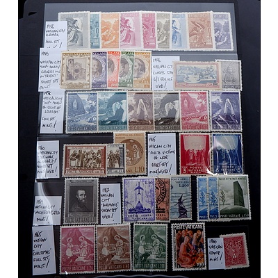 1940 -1967 Vatican City Stamps