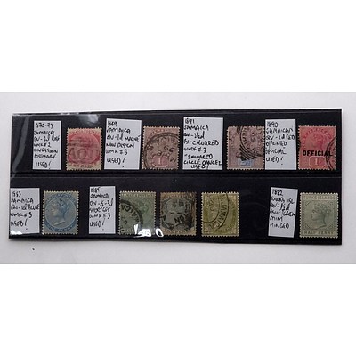 Collection of Queen Victoria International Stamps  1800s Including Jamaican and Turkish