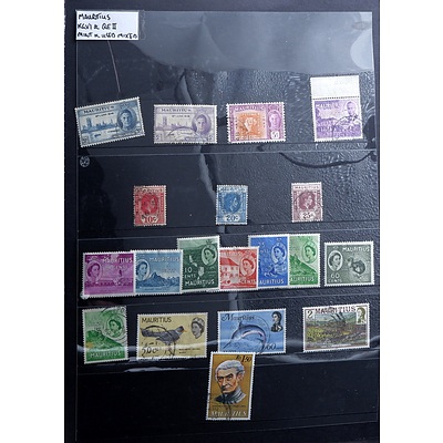 Collection of Mauritian King George VI and Queen Elizabeth II Stamps