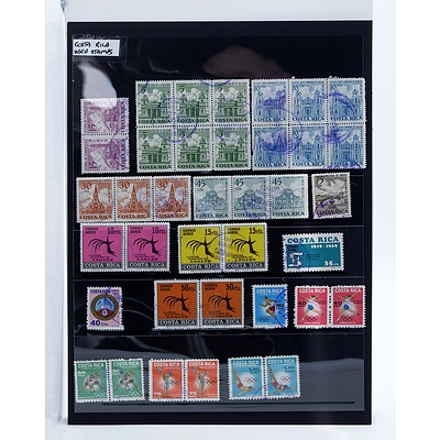 Collection of Costa Rica Used Stamps