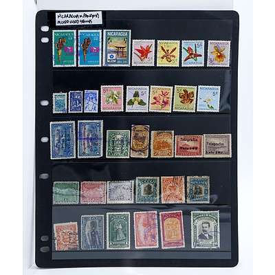 Collection of Nicaraguan and Panama Used Stamps