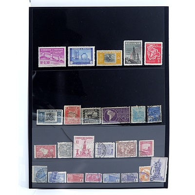 Collection of Bolivia & Colombia Stamps
