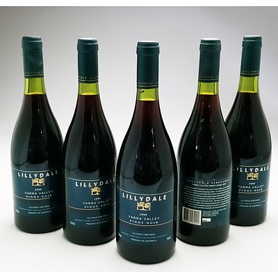 Lillydale Yarra Valley 1999 Pinot Noir - Lot of Five Bottles (5)