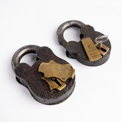 Two Improved Patent Locks, One with Key