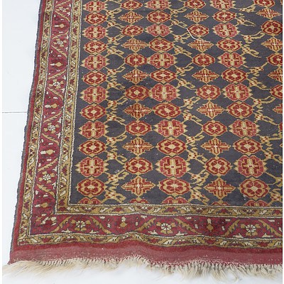Vintage Persian Baluchi Hand Knotted Tribal Wool Pile Rug