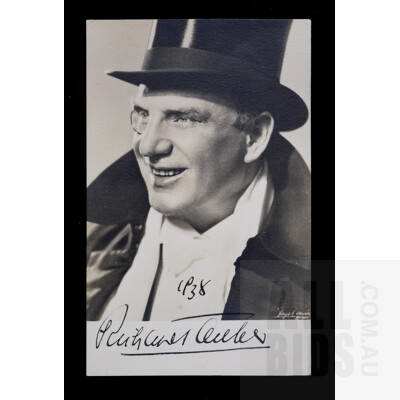 Richard Tauber Autograph, Dated 1938, Austrian Tenor and Actor