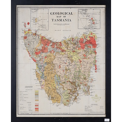 A Framed Geological Map of Tasmania