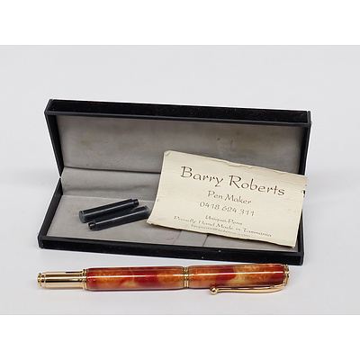 Resin Fountain Pen Hand Made in Tasmania by Barry Roberts