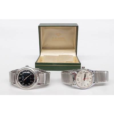 Two Swiss Gents Wristwatches, Bulova 17 Jewels and F.C. Johns 17 Jewels Incabloc