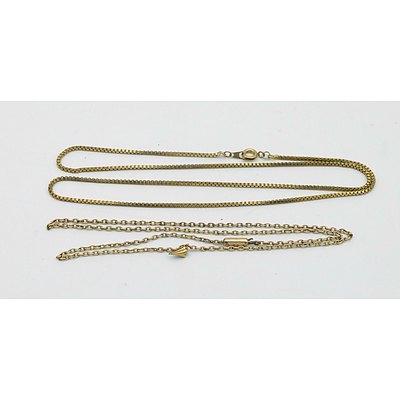 Two Vintage Necklaces, One Rolled Gold