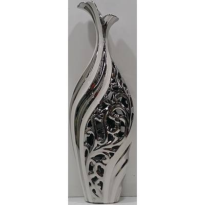 Contemporary Ceramic Dried Flower Vase - Brand New