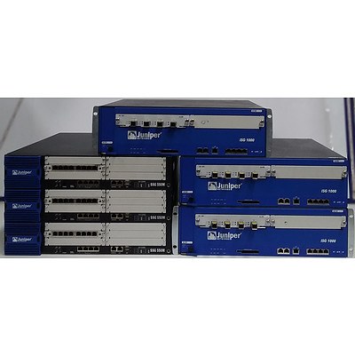 Juniper Networks Gateways with Transceivers - Lot of Six