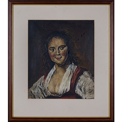 European School (20th Century), Gypsy Girl (After Frans Hals), Oil on Canvas