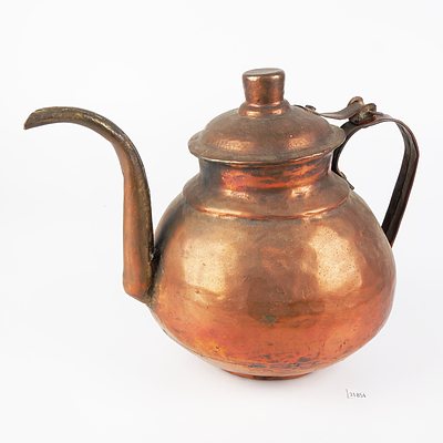 Middle Eastern Copper Coffee Pot