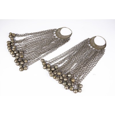 Pair of Siwan Wedding Temporals with Chains and Bells