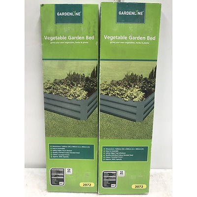 Gardenline Vegetable Garden Beds -Lot Of Two