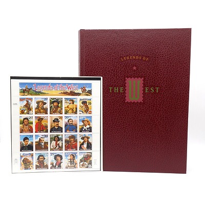 Legends of the West Reference Book and Stamp Set