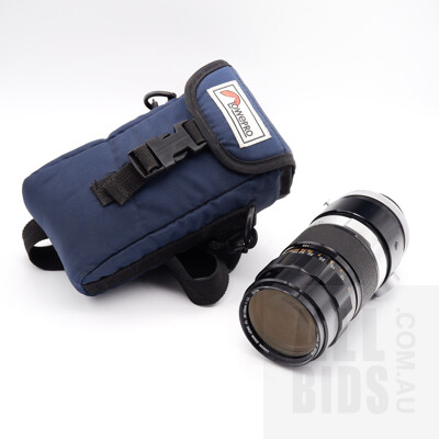 Vintage Canon FL 55-135mm 1:3.5 Zoom Lens in Lowepro case