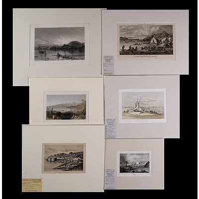 A Collection of Six European Antique Engravings of Europe & the Middle East Including Dubrovnik, Malta & Lebanon (6)