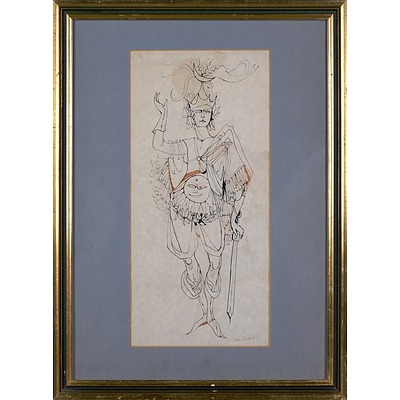 Loudon Sainthill (1919-1969), Costume Design, Ink and Pastel