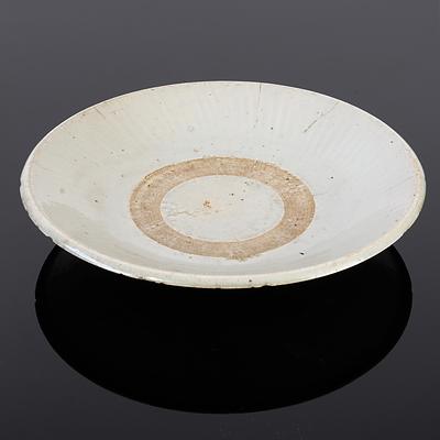 Chinese Dish with Pale Blue Green Glaze, Fujian Trade Ware, Ming Dynasty