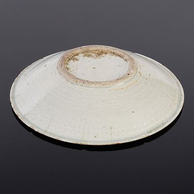 Chinese Dish with Pale Blue Green Glaze, Fujian Trade Ware, Ming Dynasty