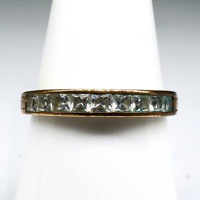 9ct Yellow Gold Ring with CZ, 2g