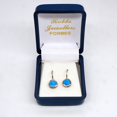 Three Sterling Silver and Imitation Gems Earrings