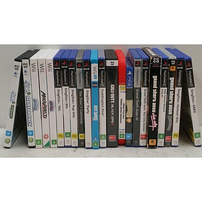 Selection of Xbox, Nintendo, Sony Gaming Consoles With Games and Accessories