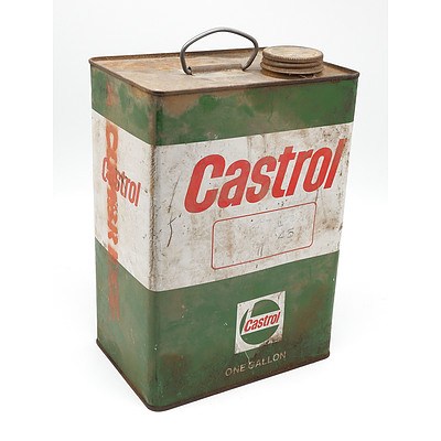 Vintage Castrol One Gallon Oil Tin