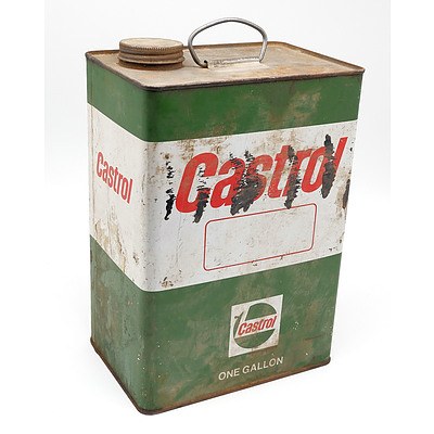 Vintage Castrol One Gallon Oil Tin