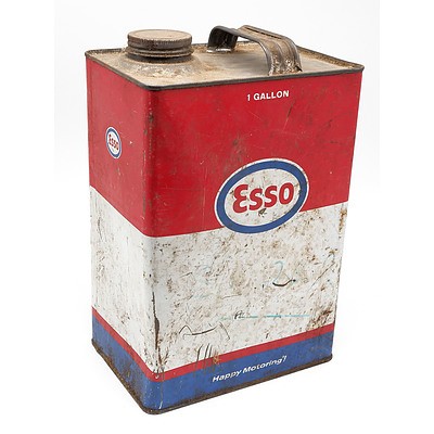 Vintage Esso One Gallon Oil Tin